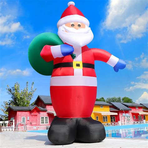 Amazon.com: 12 Feet Giant Christmas Inflatable Santa Claus, Blow up