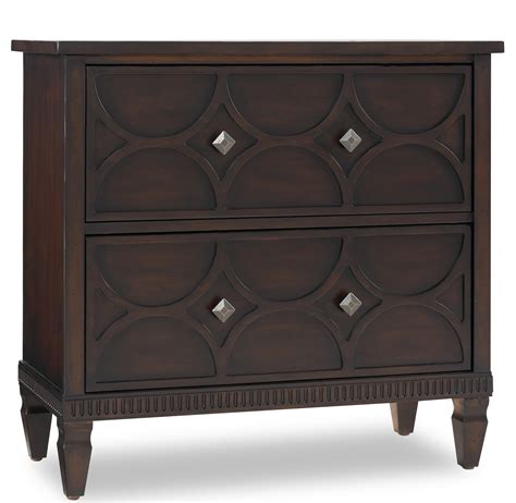 Hooker Furniture Living Room Accents Two-Drawer Accent Chest with ...