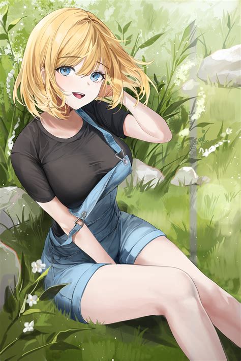 Anime Girl Wearing Overalls at Peter Kimmons blog