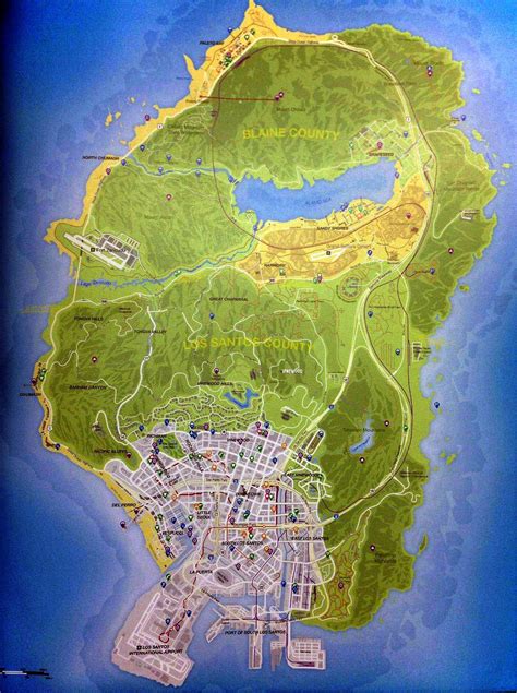 Grand Theft Auto V Map – The Average Gamer