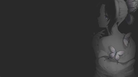 Anime Manga Anime Girls Fan Art Illustration Minimalism Monochrome Dark ...