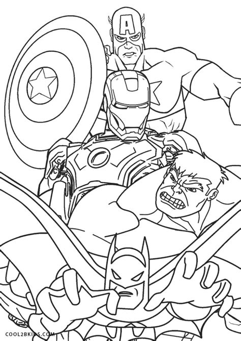 Free Printable Superhero Coloring Pages for Kids