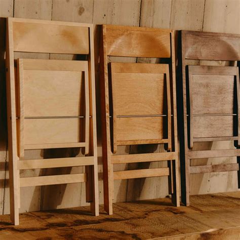 folding flat chair natural birch nordic