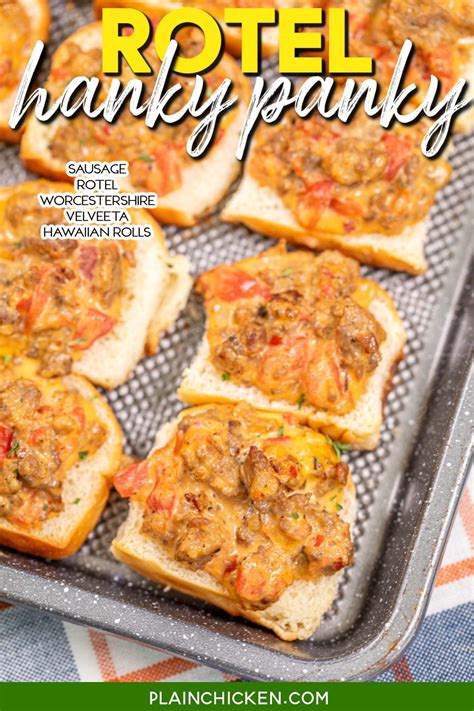 Rotel Hanky Panky Recipe - Plain Chicken | Recipe | Recipes, Rotel