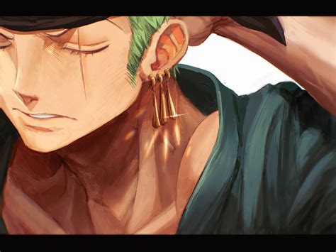 safebooru boy close  closed eyes earrings eyelashes glint green