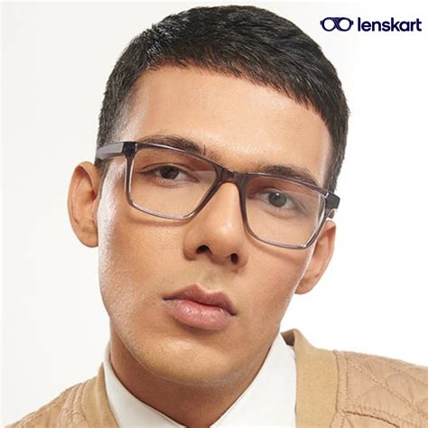 lenskart grey transparent eyeglasses  men  women la