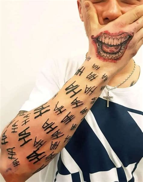 Top more than 81 joker hand tattoo smile - in.cdgdbentre