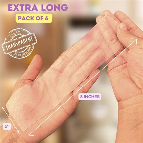ENQLI C-Section Scar Silicone Strips (6 Pack) - Reusable Medical Grade