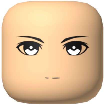 (Colorable) Man Anime Face Skin Tone 1 | Roblox Item - Rolimon's