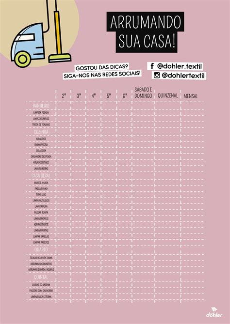 Montamos um material especial de organização da casa para você ter mais