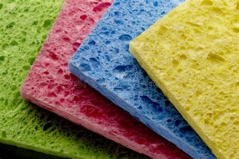 4 Colorful Sponges Stock Image - Image: 14857451