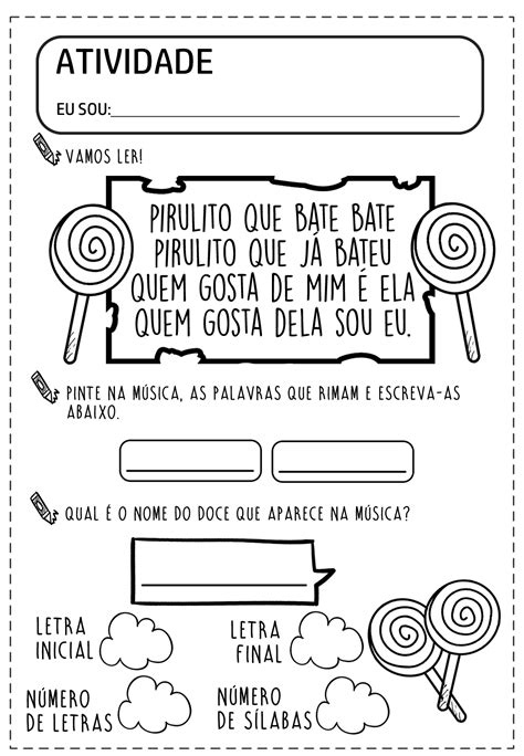 O Que Rima Com Doce - ATIVIDADE PRONTA - RIMA - A Arte de Ensinar e Aprender