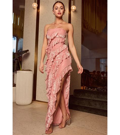 ruffled chiffon dresses windsor