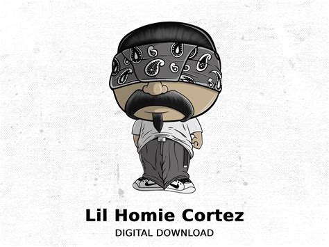 Lil Homie Cortez Digital Art Print | Hip Hop Inspired Wall Art | Urban