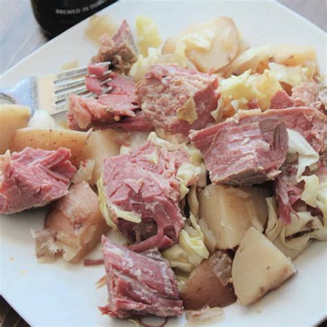 Crock Pot Guinness Corned Beef and Cabbage