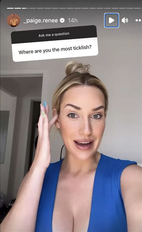Paige Spiranac reveals where she's ticklish answering question she