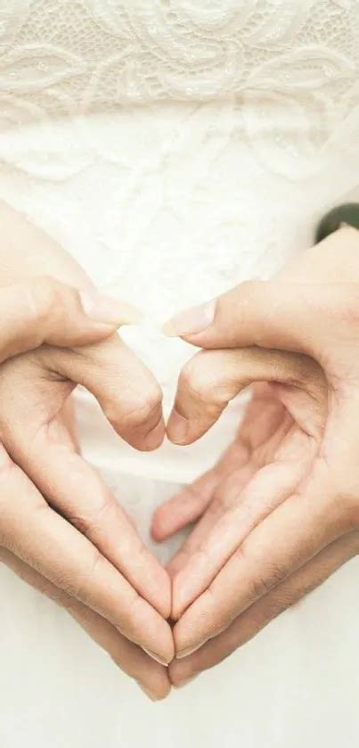 romantic heart hand wallpaper