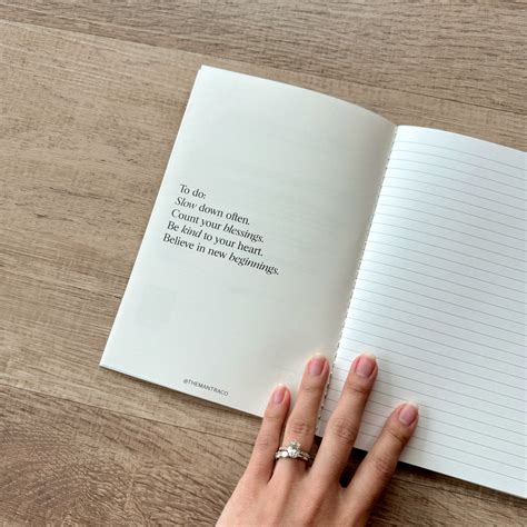 mind soul thin journal  mantra