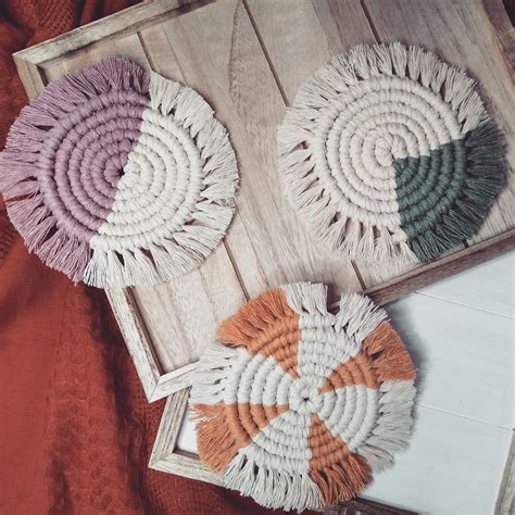 Macrame Round Coasters – NWA Makers