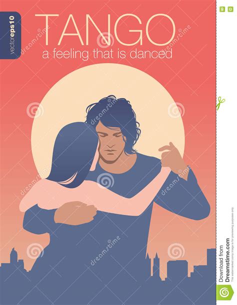 Tango Dancers Vector Illustration | CartoonDealer.com #55575396