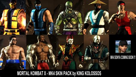 MKX - [ MK4 Skin Pack ] by King Kolossos mod for Mortal Kombat X - ModDB