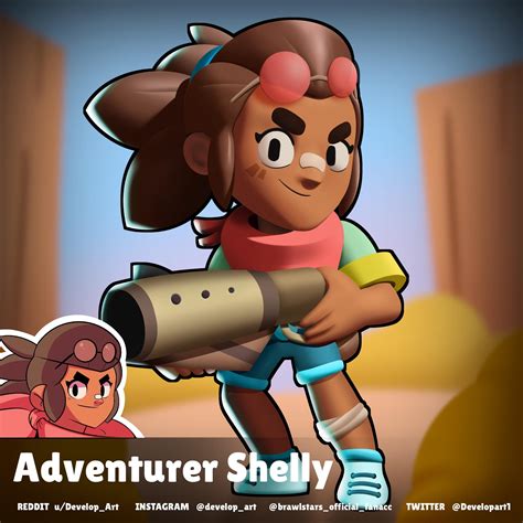 [STAR SKIN CONCEPT] Adventurer Shelly : r/Brawlstars