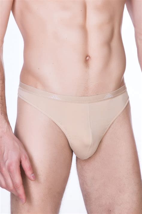 Трусы мужские стринг телесного цвета JIL SKIN - parishop.ru