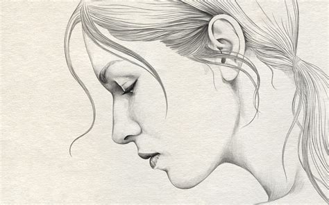 Girls Pencil Drawing at GetDrawings | Free download