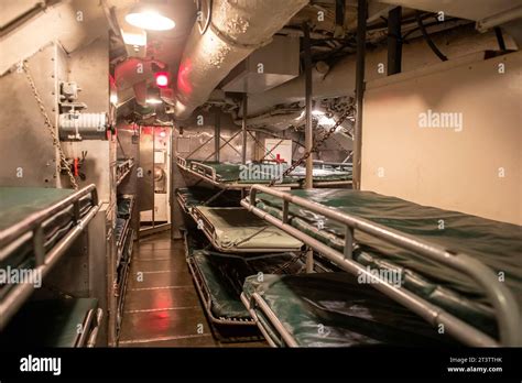 Muskegon, Michigan - Crew bunks on the USS Silversides, a World War II ...