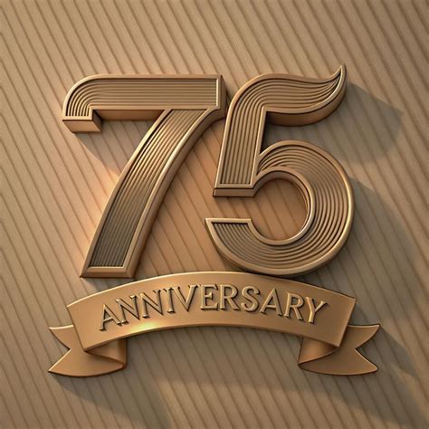 Refined 75th Anniversary Badge Design for Posters and Packaging ...