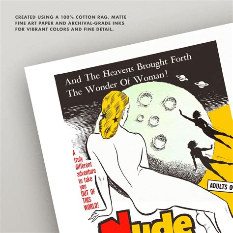 Nude on the Moon Print • Vintage Movie Poster • 2 Sizes! 8X10 & 9X12
