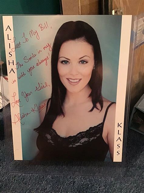 Adult Film Star ALISHA KLASS Signed 8x10 Photo TO BILL | #3926295405
