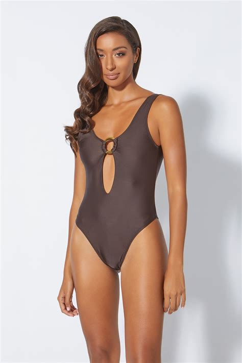 Gonio Swimsuit Brown | Women's Bathing Suits