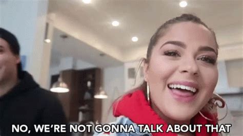 gonna talk   refusing gif