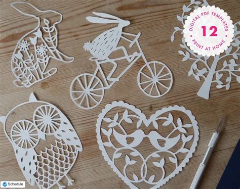 beautiful paper cutting templates gathered