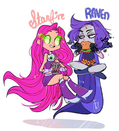 ravena and starfire