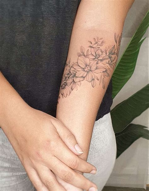 Arm flower tattoo ideas photos