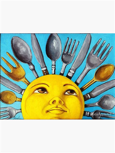 "What's for Lunch? CBS Sunday Morning Show Sun Art oil painting" Poster ...