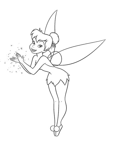 Tinkerbell Coloring Pages | Tinkerbell coloring pages, Disney coloring ...