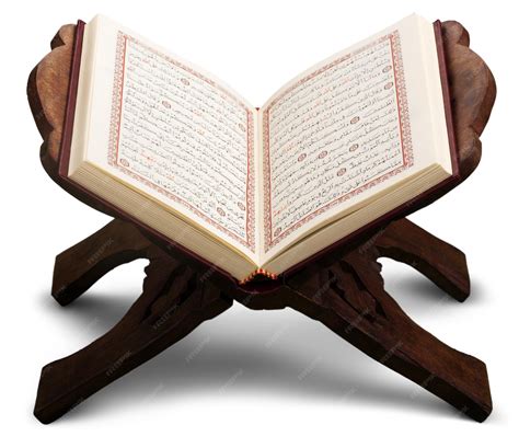open quran books   stand   mosque premium photo
