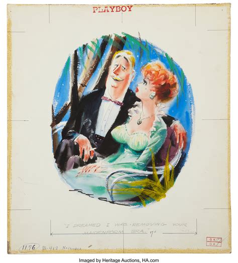 JACK COLE (American, 1914-1958). Playboy cartoon illustration, page