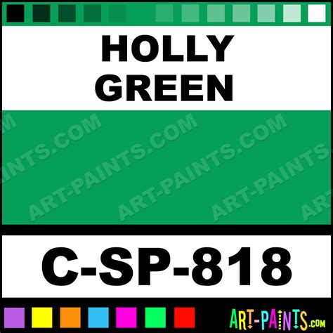 Holly Green 800 Series Semi-Transparent Ceramic Paints - C-SP-818