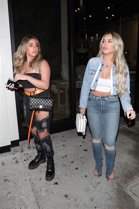 BRIELLE and ARIANA BIERMANN at Catch LA in West Hollywood 07/17/2019