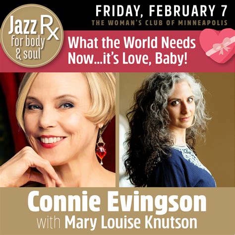 Jazz RX What the World Needs Now… it’s Love, Baby! With Connie Evingson