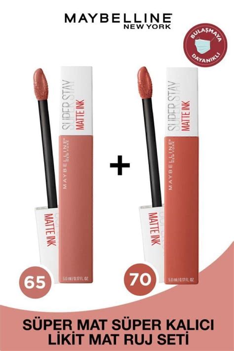 Maybelline New York Super Stay Matte Ink Likit Mat Ruj - 65 Seductress ...