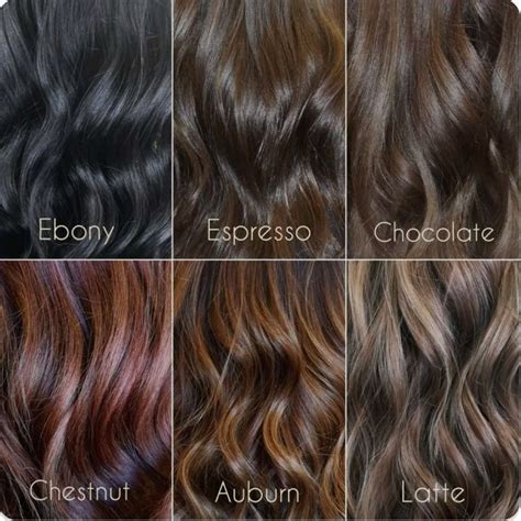 hair colour ideas brunette hair shades color charts chocolate brown
