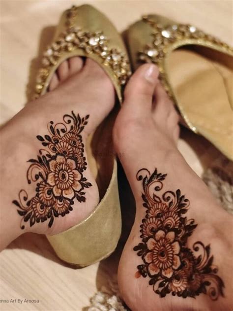 modern foot mehndi design  special