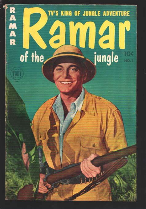 Ramar of The Jungle #1 1954-Toby-First issue-Jon Hall photo cover from ...