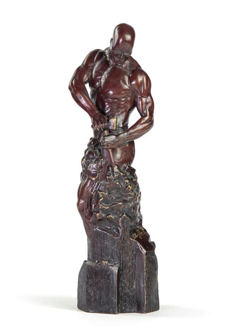 Walter Peter Brenner - Master of Your Own Destiny, Male Nude Bronze For