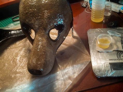 Немного процесса, с частичным пояснением, создания маски волка ...